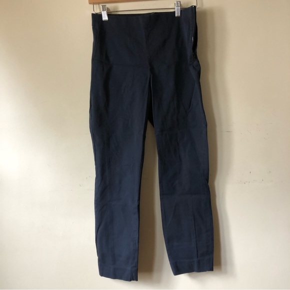 Everlane The Side-Zip Stretch Cotton Pant | Navy - Picture 6 of 11